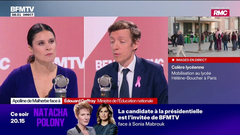 Remplacement des professeurs: “J’ai autorisé 920 recrutements supplémentaires”, explique Édouard Geffray, ministre de l’Éducation nationale