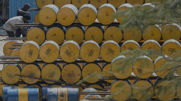 Des barils de pétrole (photo d'illustration).