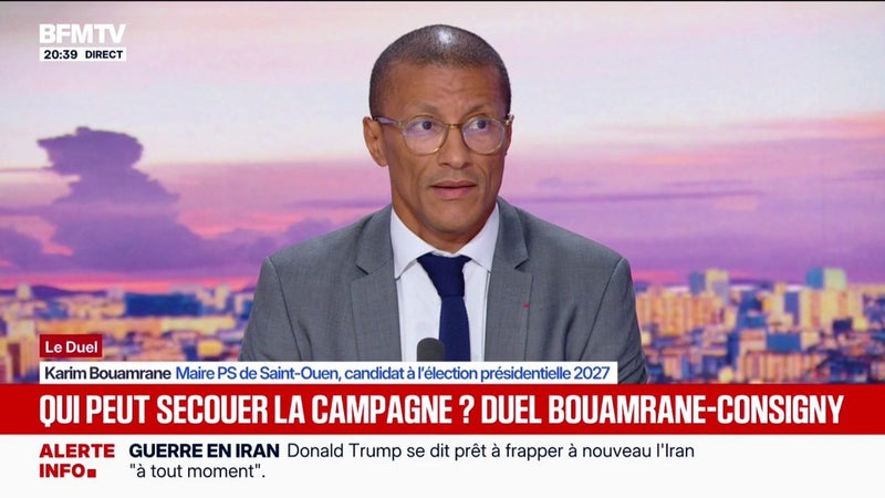 Présidentielle 2027: "En plus d'un déclassement national, il y a un déclassement générationnel", estime Karim Bouamrane, maire PS de Saint-Ouen et candidat à l'élection présidentielle