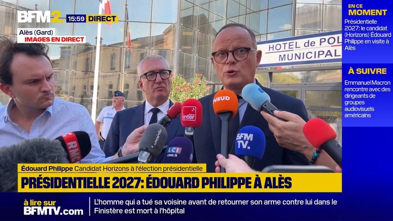 Présidentielle 2027: "Je propose la création d'un état d'urgence narcotrafic", déclare Édouard Philippe