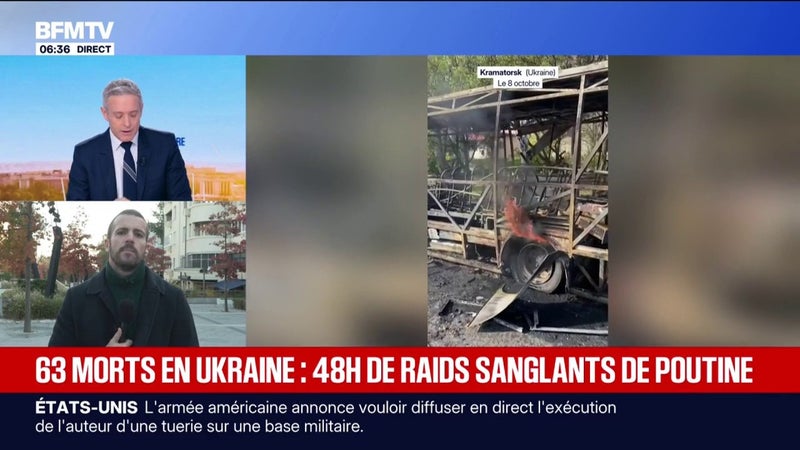 Guerre en Ukraine: 30 personnes tuées dans une frappe russe ayant touché deux bus à Kramatorsk