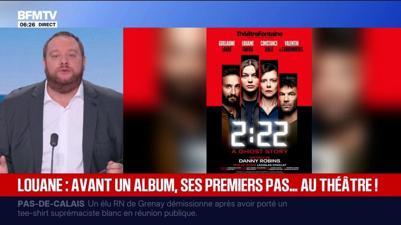 La chanteuse Louane fait ses premiers pas au théâtre dans la pièce "2:22 A Ghost Story" à Paris