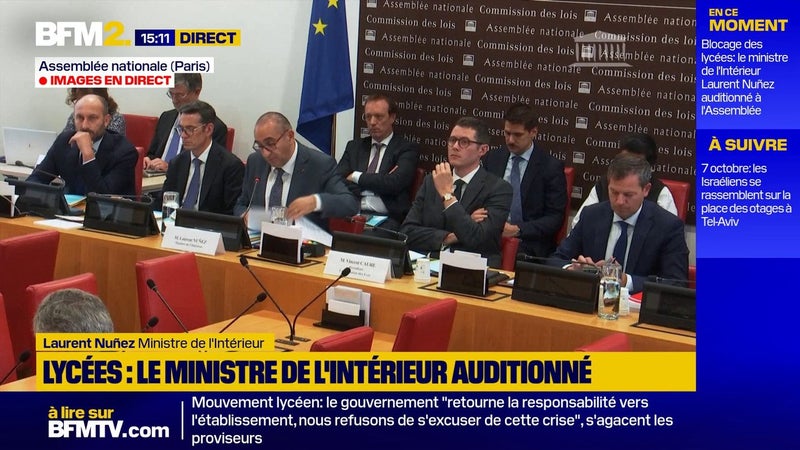 Laurent Nuñez: "Le mouvement lycéen auquel nous sommes confrontés est assez inédit"
