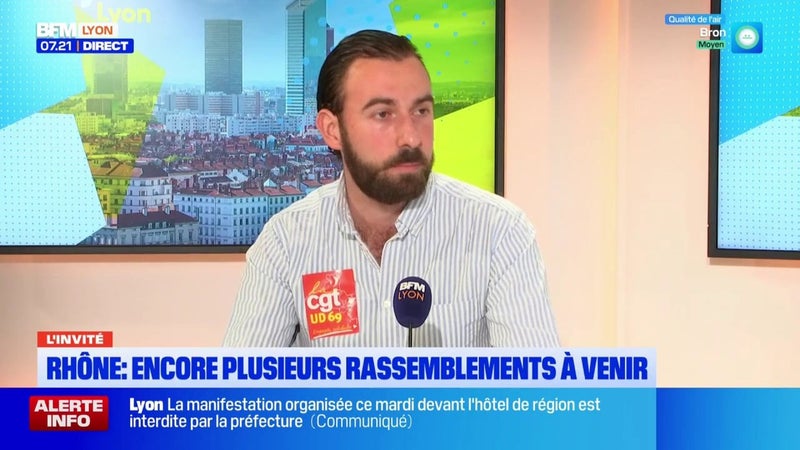 L'invité de Bonjour Lyon- Ludovic Rioux, secrétaire du bureau de l'UD CGT du 69