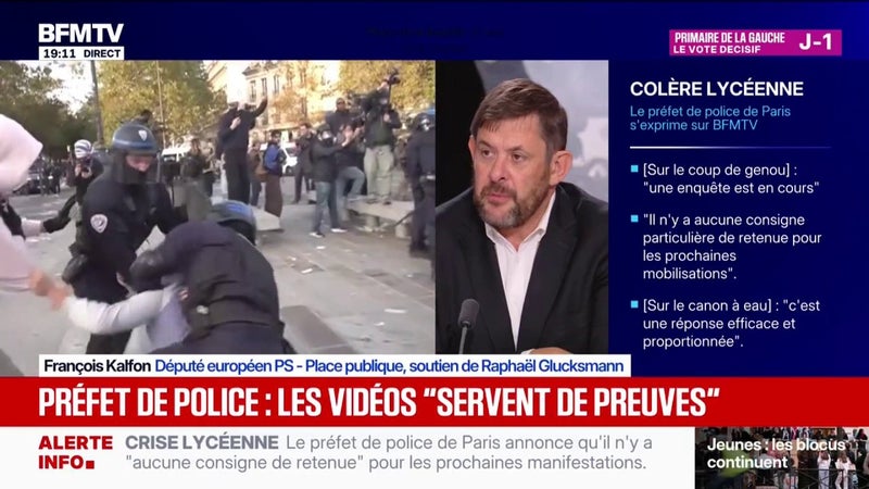 "Les choix de la France en matière de maintien de l'ordre sont singuliers en Europe et ils sont inefficaces", analyse François Kalfon, député européen PS-Place publique