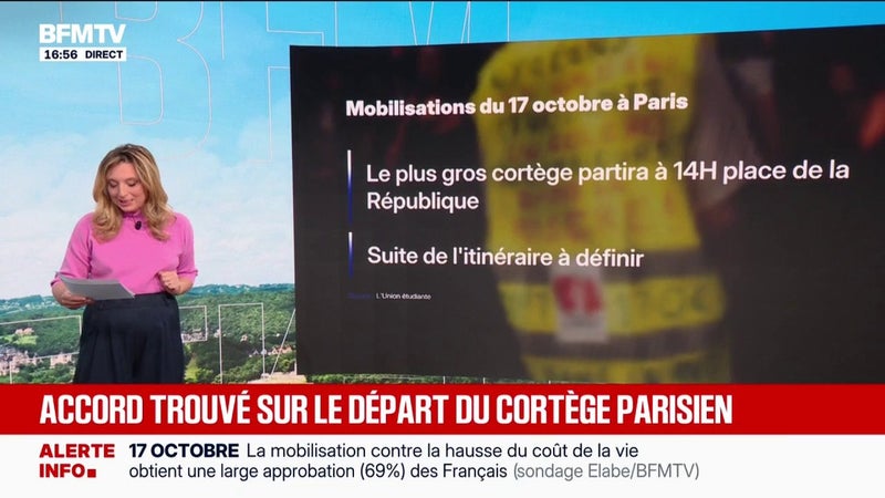 LES ÉCLAIREURS - Mobilisation du 17 octobre: un accord trouvé sur le départ du cortège parisien qui partira à 14h place de la République