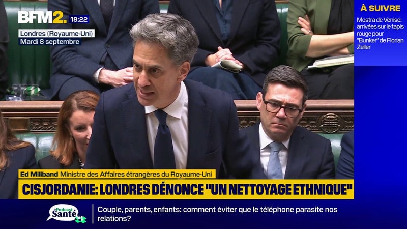 Le gouvernement britannique reconnaît qu'un "nettoyage ethnique" est en cours en Cisjordanie