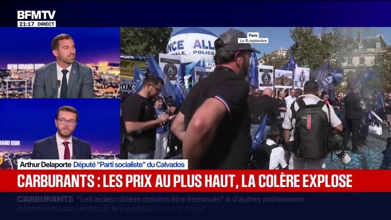 Hausse des carburants: "Il faut réévaluer le niveau de l'aide", pointe Arthur Delaporte (PS)
