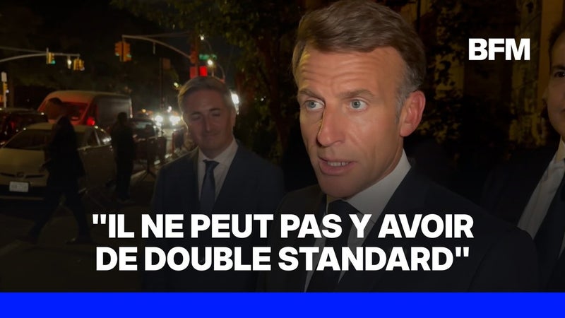 Emmanuel Macron revient pour BFMTV sur ses propos tenus devant l'ONU sur la situation à Gaza et en Cisjordanie