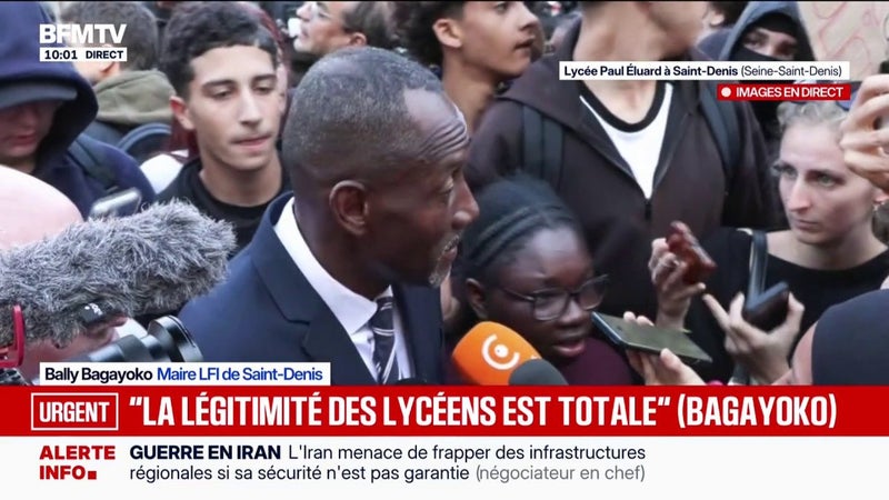 Blocage des lycées: "La violence peut être légitime", assure le maire LFI de Saint-Denis Bally Bagayoko