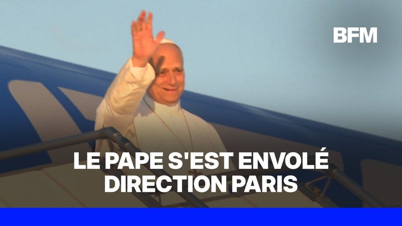 Le pape Léon XIV s'est envolé pour une première visite en France