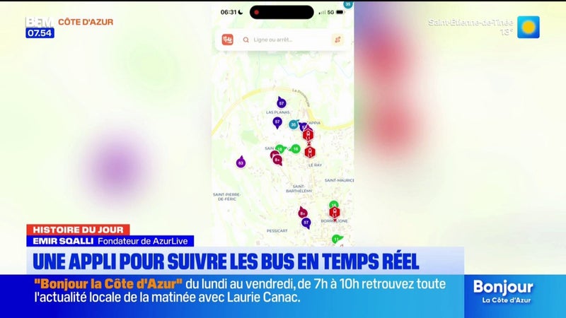 AzurLive, l’appli d’un jeune Niçois pour suivre les transports en temps réel
