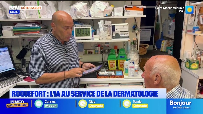 L'intelligence artificielle au service de la dermatologie dans une pharmacie à Roquefort-les-Pins
