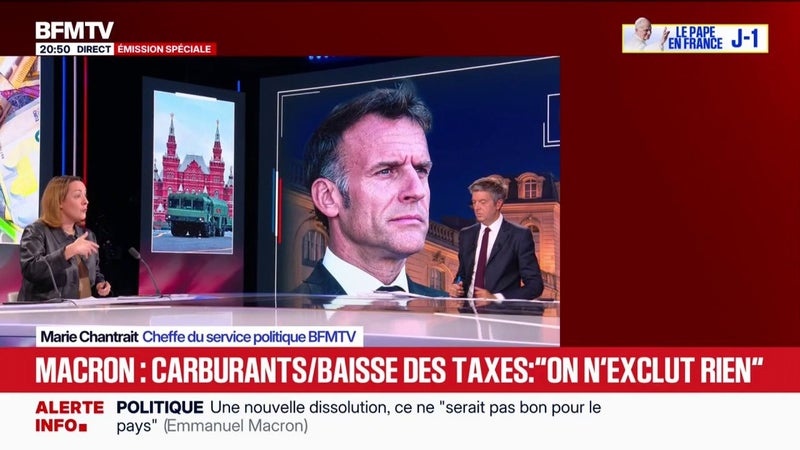 Crise du carburant: Emmanuel Macron n'exclut pas une baisse des taxes si les prix à la pompe s'envolent