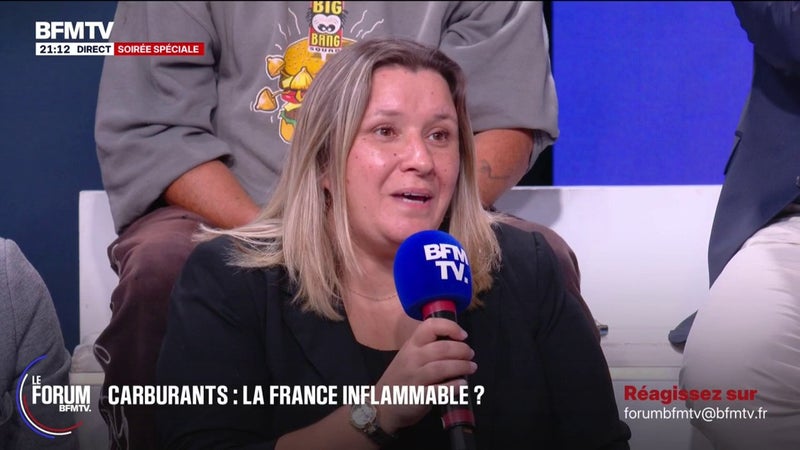 FORUM BFM - Crise des carburants: "De 90 euros le plein, je suis passée à 130 euros", pointe Sabrina, assistante administrative