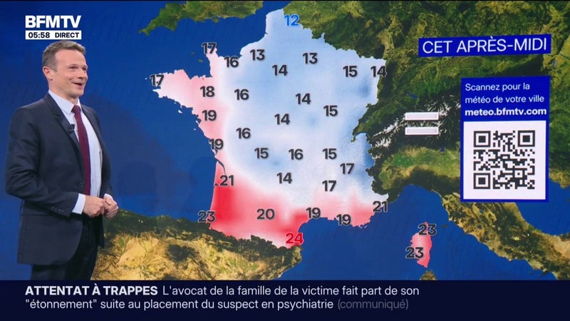 🌧️ Un temps pluvieux ce lundi sur la partie nord du pays