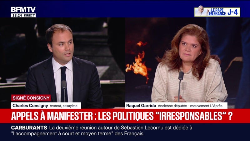 SIGNÉ CONSIGNY - Appels à manifester : les politiques « irresponsables » ? - 21/09