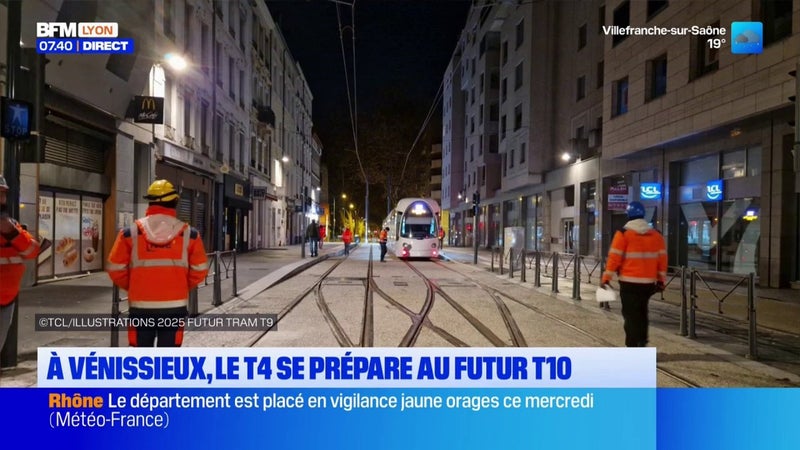 A Vénissieux, le tramway T4 perturbé à partir de ce soir