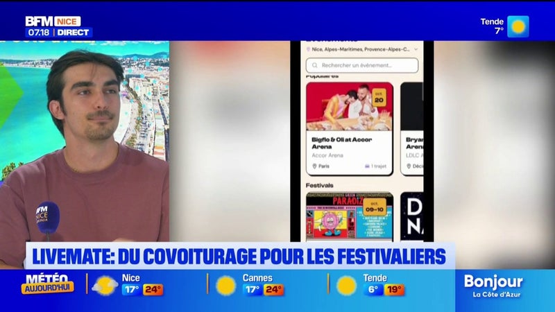 Des étudiants niçois créent une application permettant le covoiturage pour les festivaliers