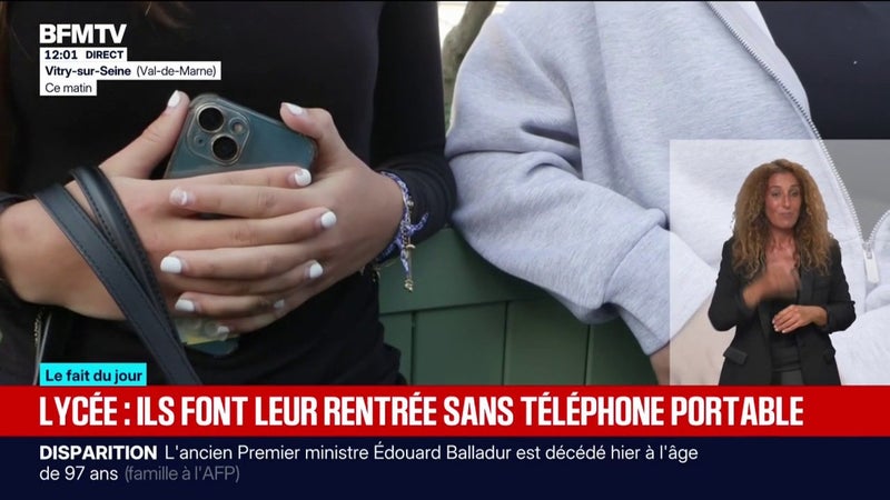 Lycée: une rentrée des classes sans téléphone portable