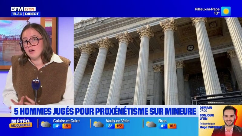 Cour d’assises du Rhône : cinq hommes jugés pour proxénétisme sur une mineure de 12 ans