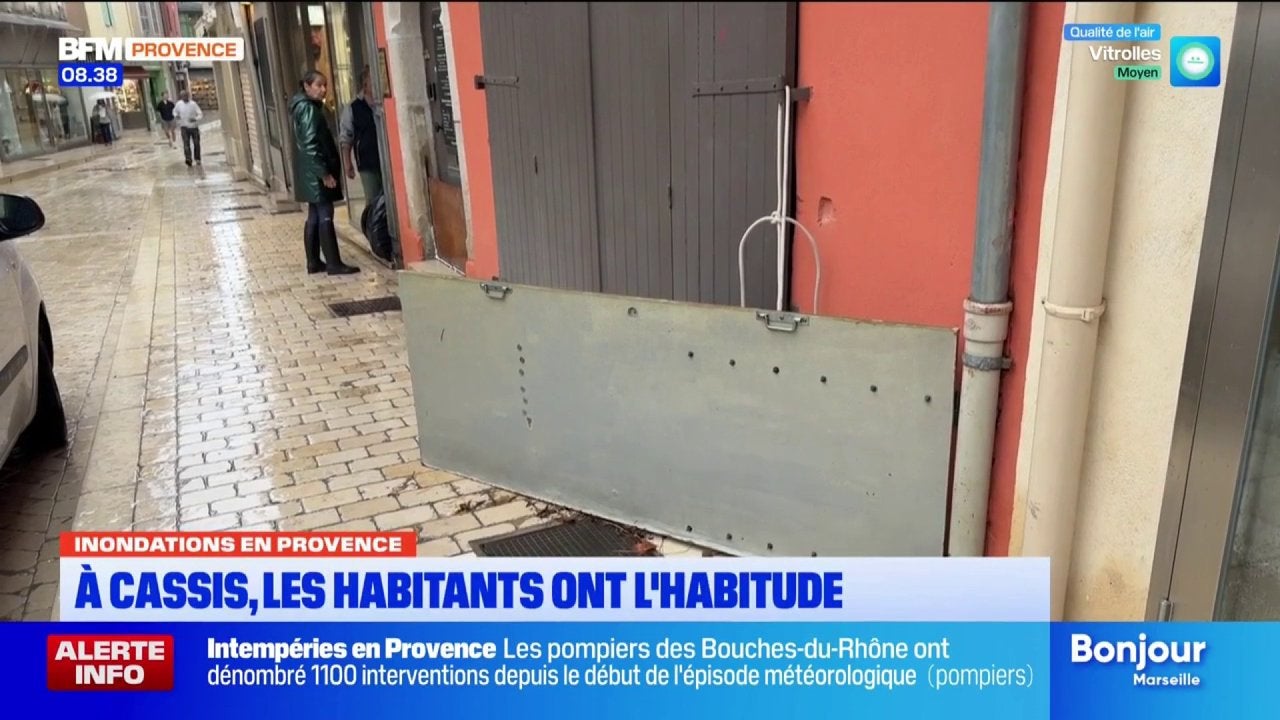 Inondations en Provence : à Cassis, les habitants ont l'habitude.