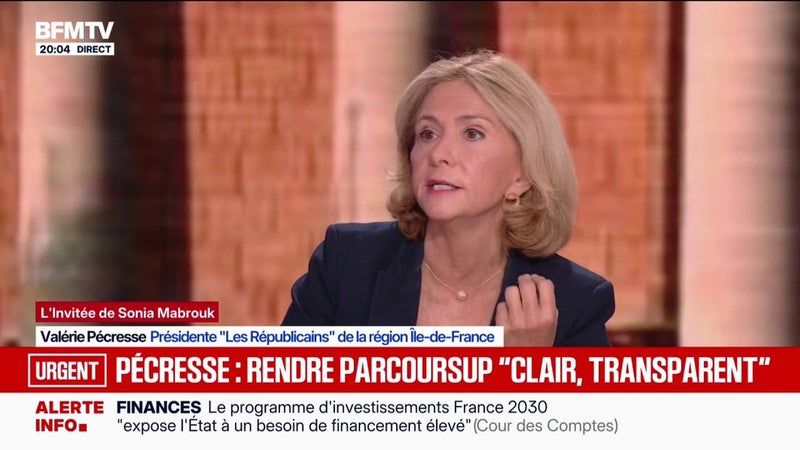 Crise lycéenne: "Moi, je le dis aux bloqueurs: il faut sauver l'année scolaire", lance Valérie Pécresse, présidente LR de la région Île-de-France