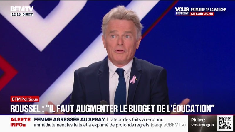 Mobilisations lycéennes: "Ceux qui sont à l'initiative de ces mouvements sont des organisations de jeunesse", déclare Fabien Roussel, candidat PCF à la présidentielle