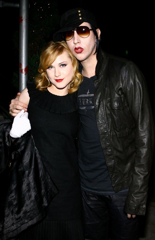 Evan Rachel Wood et Marilyn Manson