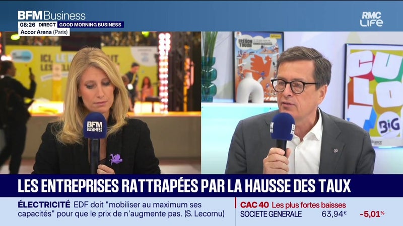 Frédéric Girard (Biotech) et Nicolas Bonnet (CCI France) : Les entreprises rattrapées par la hausse des taux - 08/10