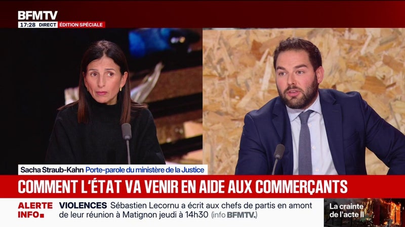 Violences des 17 et 18 octobre: "On attend de nous de la fermeté", réaffirme le porte-parole du ministère de la Justice