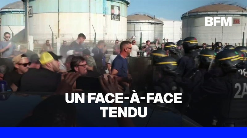 Mobilisation des pêcheurs à Fos-sur-Mer: face-à-face tendu entre les manifestants et les CRS