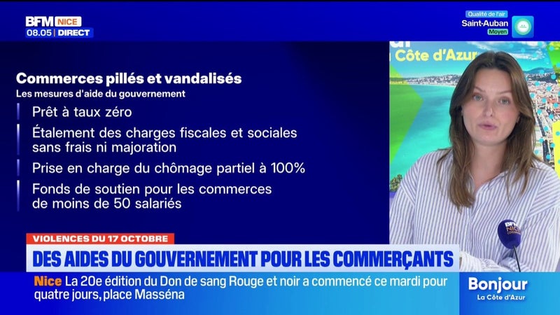 Commerces pillés et vandalisés : les mesure d'aide de l’État pour soutenir les commerçants
