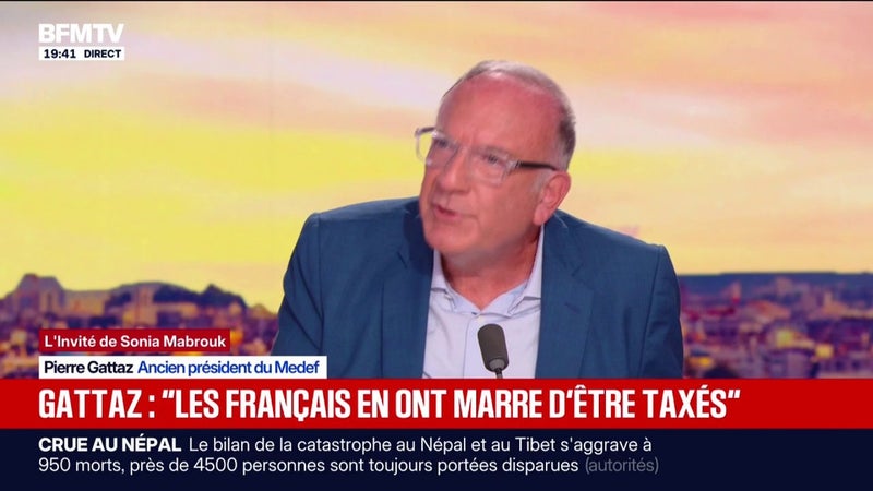"La situation économique est catastrophique", affirme Pierre Gattaz, ancien président du Medef