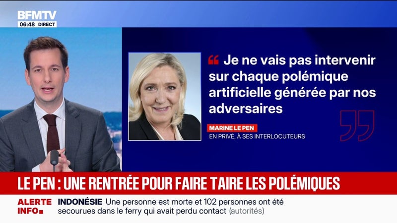 Marine Le Pen en campagne: une rentrée politique pour faire taire les polémiques