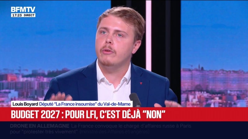 Budget 2027: l'État doit partager la richesse ou c'est la censure, prévient Louis Boyard, député LFI