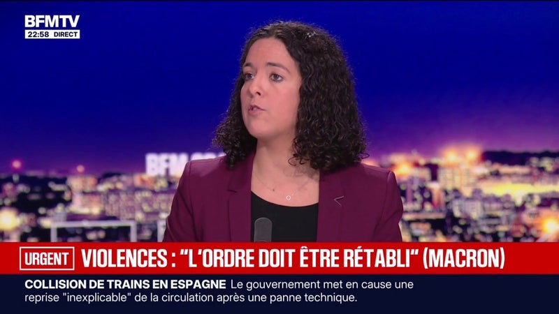 31 octobre: "Je pense que ce sera l'acte II de la défense de nos libertés fondamentales", déclare Manon Aubry, députée européenne La France Insoumise