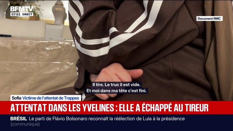 Attentat dans les Yvelines: "Il a tiré, le truc était vide, dans ma tête c'était fini", témoigne une femme prise pour cible par le tireur