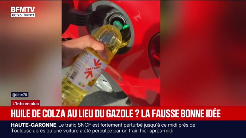 Carburants: des automobilistes se tournent vers l'huile de colza pour remplacer le gazole