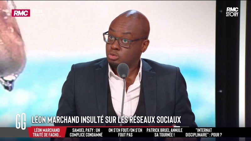 "C'est une insulte raciste" dénonce Abel Boyi, à propos de Léon Marchand insulté de « Sale blanc »