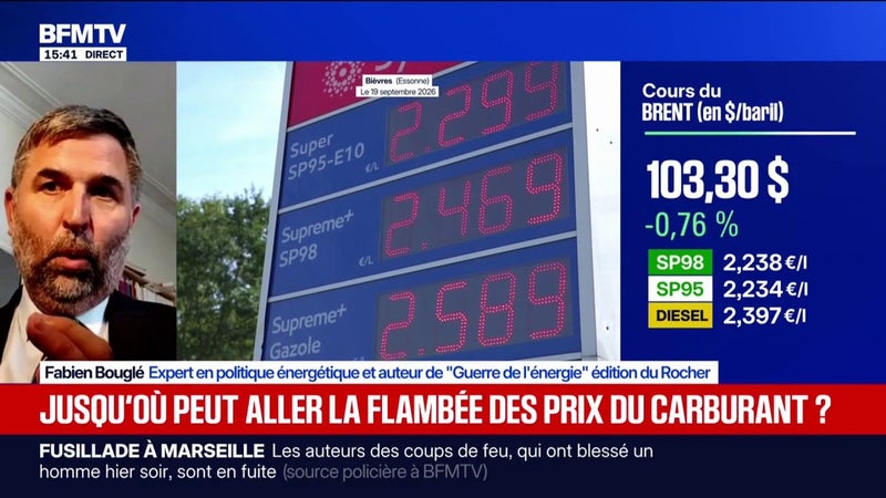Carburants: Fabien Bouglé, expert en politique énergétique, explique que pour baisser les prix “il faudrait procéder à une politique de détaxation”