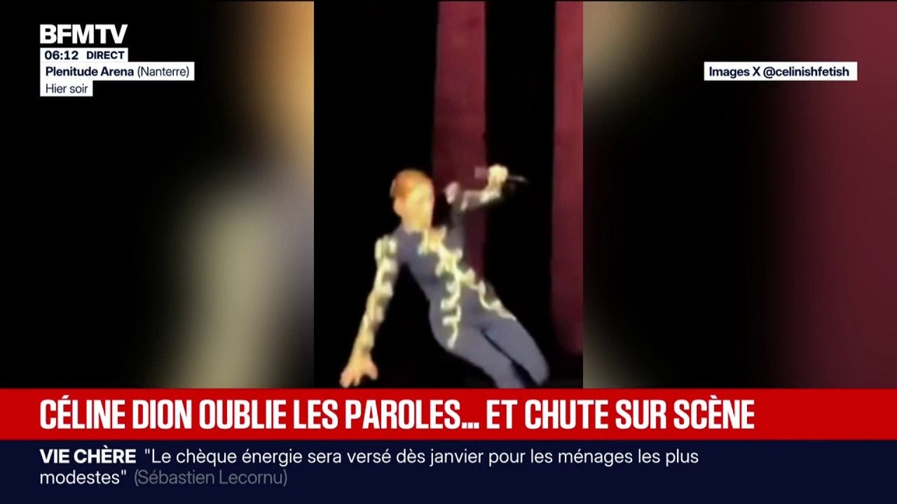 chute celine dion — BFM