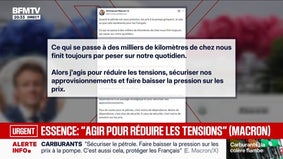 Prix des carburants: Emmanuel Macron assure “agir pour faire baisser la pression sur les prix”