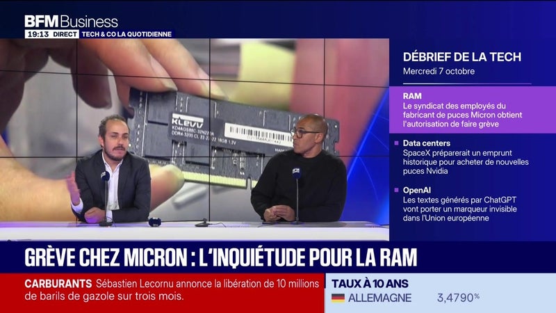 Grève chez Micron : l'inquiétude pour la RAM - 07/10