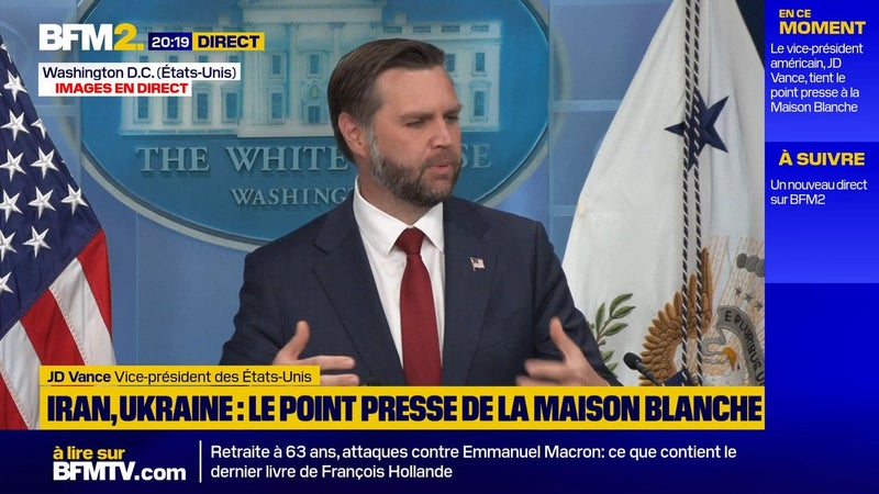 Iran: "Je n'appellerais pas ça une guerre", déclare JD Vance