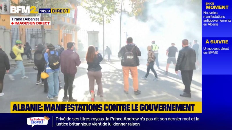 Albanie: de nouvelles manifestations contre le gouvernement ont lieu à Tirana, la capitale du pays