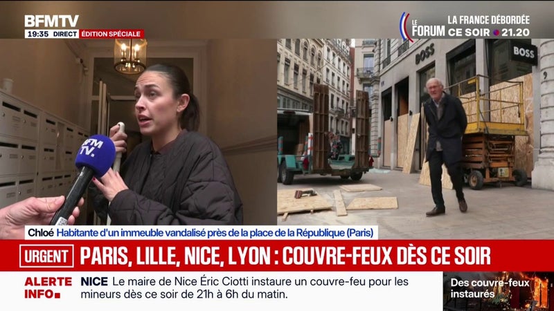 Violences et pillages: "On pensait qu'on allait mourir", raconte une habitante dont l'immeuble a été vandalisé à Paris