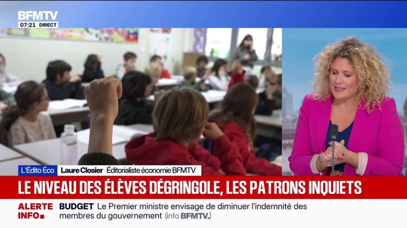 L'ÉDITO ÉCO DE LAURE CLOSIER - Le déclassement des élèves français inquiète les patrons