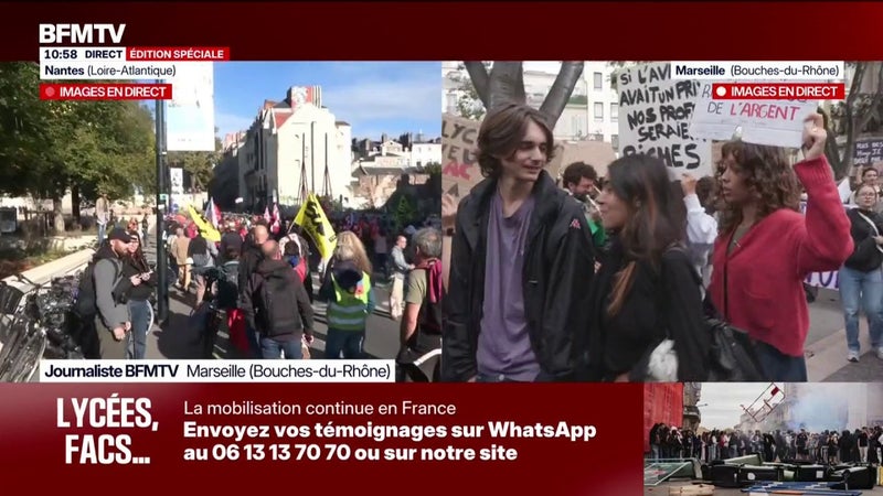 Colère des lycéens: la mobilisation se poursuit à Marseille