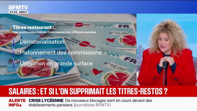 L'Édito Éco - Titres-restaurant: vers une limite de 10 à 15 euros par jour dans les supermarchés?